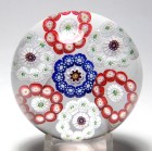 Antique Baccarat Roundels or Circlets Millefiori Paperweight
