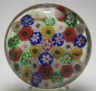 Signed 1930 Chinese Closepack Millefiori Paperweight