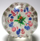 Rare Chinese Copy of a NEGC Faceted Millefiori Nosegay Paperweight