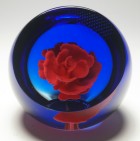 Caithness Helen MacDonald Red Carnation Style One Paperweight