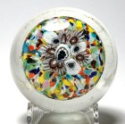 Large Millefiori Paperweight with Frit Ground by Unknown Maker