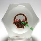 Large Faceted Baccarat Limited Edition Fruit Basket Paperweight