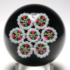 John Deacons J Glass "Doilies" Circlets Millefiori Paperweight