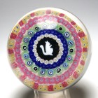 Baccarat 1972 Gridel Series Squirrel Concentric Millefiori Limited Edition Paperweight