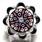Special Peter McDougall Small Daisy Millefiori Paperweight Made For 2011 PCA Convention