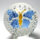 Gentile Glass 1980 Frit Butterfly Paperweight