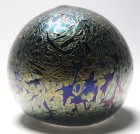 Large Iridized Royal Brierley Studio (Isle of Wight Studio Glass) Paperweight