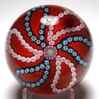 St. Louis 1973 Millefiori Looped Garlands Paperweight - Magnum Limited Edition