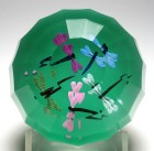 Rare Magnum Baccarat 2000 Rendez-vous des Libellules Dragonflies Limited Edition Faceted Paperweight with Box