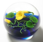 Magnum Victor Trabucco Yellow Morning Glory Paperweight with buds