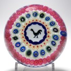 Baccarat 1971 Gridel Series Magnum Millefiori Rooster Limited Edition Paperweight