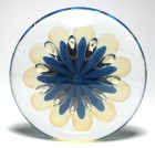 Magnum Robert Eickholt Pleated and Veiled Iridescent Paperweight