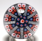 Large Colorful Strathearn Paneled Millefiori Paperweight