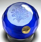 St. Louis Multifaceted Engraved Bouquet Paperweight
