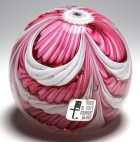 Large Fratelli Toso Murano Looped Rope Style Crown Paperweight