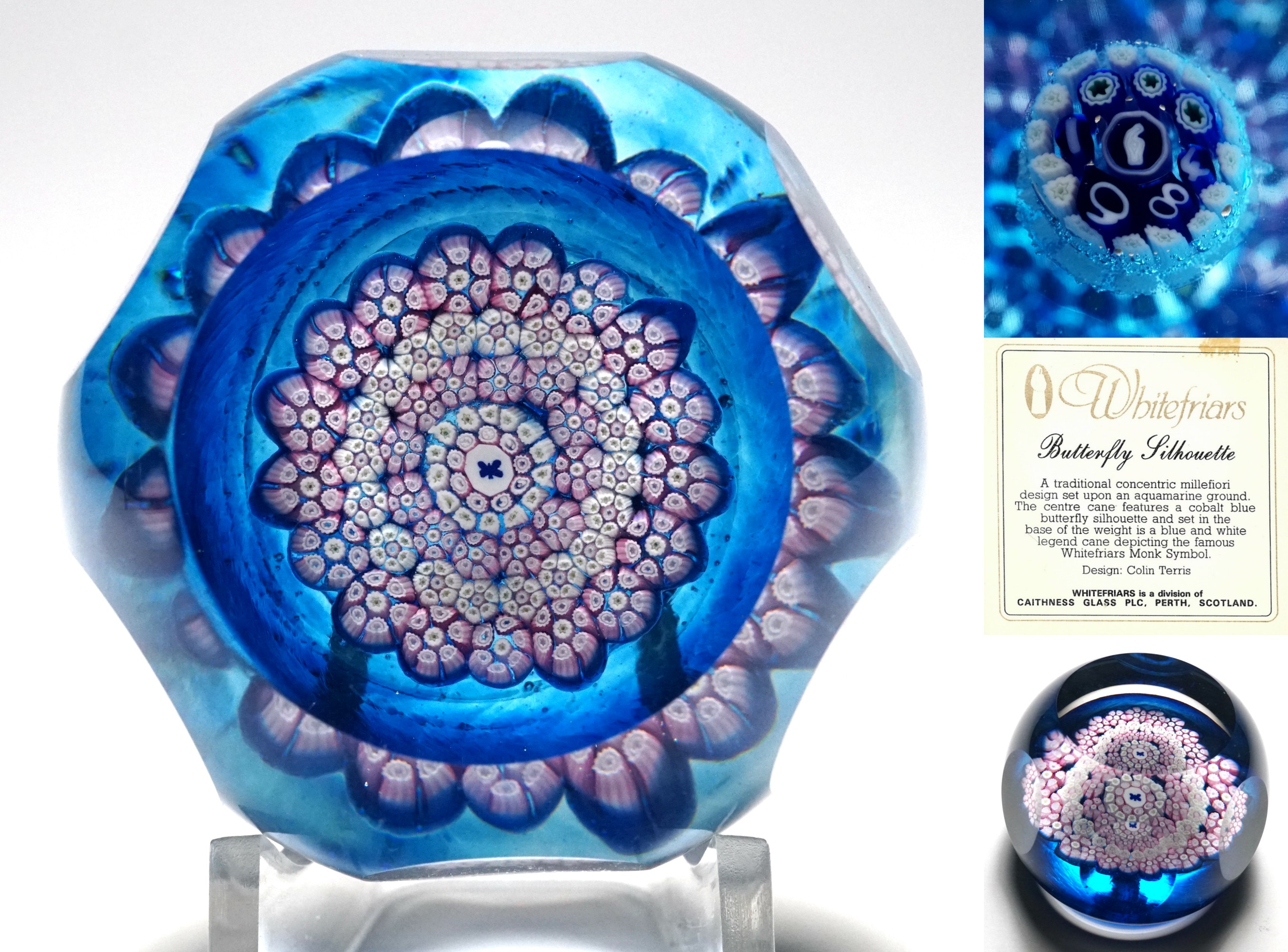 Paperweights from England and Whitefriars for Sale