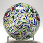 Baccarat Macdoine Millefiori Paperweight