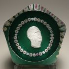 St. Louis General De Gaulle Sulphide Paperweight