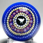 Baccarat 1979 Gridel Series Millefiori Pigeon Limited Edition Paperweight