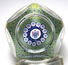 Whitefriars 1975 Christmas Millefiori Paperweight - Host of Angels