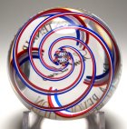 St. Louis 1789-1989 Bicentenary Millefiori Swirl Crown Paperweight