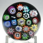 Special Peter McDougall Miniature Millefiori Paperweight Made For 2005 PCA Convention